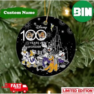 Personalized Disney 100 Years of Wonder Christmas Tree Decorations Ornament