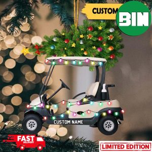 Personalized Golf Cart For Golf Lovers Christmas Tree Decorations Ornament