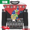 Personalized Grinch Baltimore Ravens Sitting On Kansas City Chiefs Toilet Xmas 2023 Gift 3D Christmas Ugly Sweater