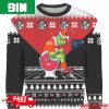 Personalized Grinch Dallas Cowboys Sitting On Baltimore Ravens Toilet Xmas 2023 Gift 3D Christmas Ugly Sweater