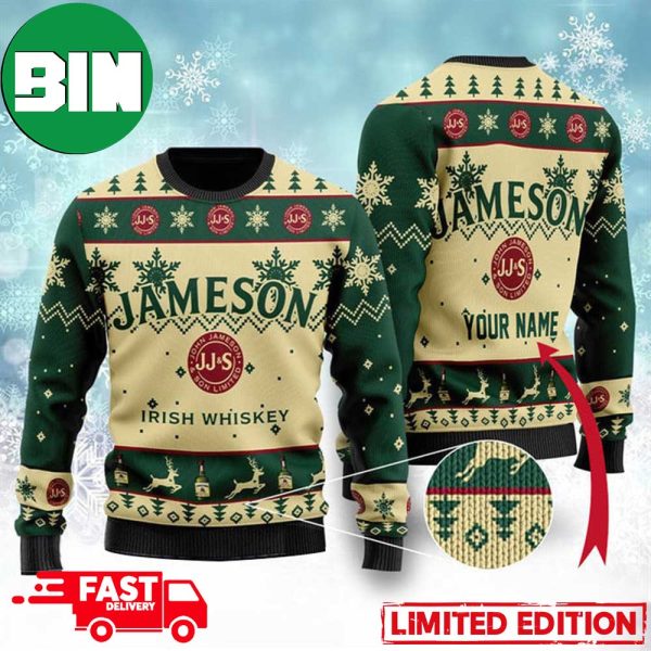 Personalized Jameson Christmas Ugly Sweater For Men And Women