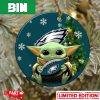 Personalized Tennessee Titans Baby Yoda Christmas NFL Football 2023 Christmas Tree Decorations Ornament