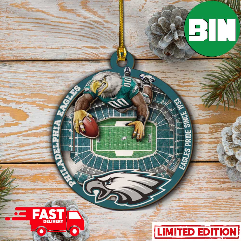 Philadelphia Eagles mascot Christmas tree ornament tree Decoration