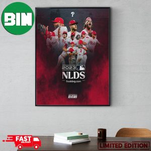 Philadelphia Phillies 2023 Postseason MLB Red October NLDS THe Fightins Are Moving On Poster Canvas