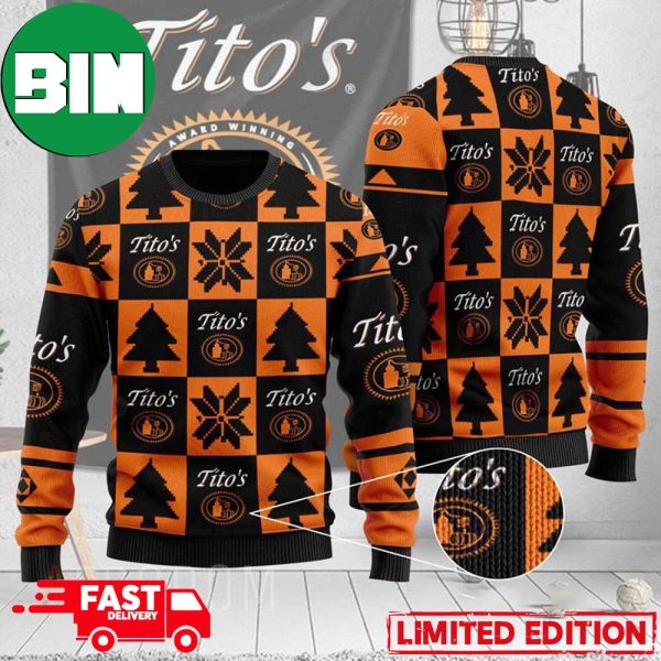 Pine Tito’s Handmade Vodka Ugly Christmas Sweater For Men And Women