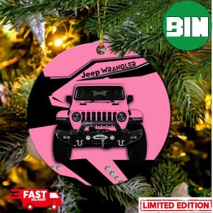 Pink Jeep Perfect Gift For Holiday Xmas Gift For Car Lovers Christmas Ornament