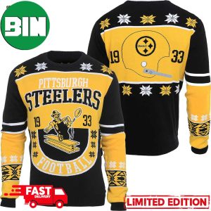 Pittsburgh Steelers NFL Retro Cotton Christmas Ugly Sweater