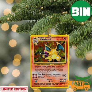 Pokemon Pokemon Charizard Rare Card Custom Christmas Tree Decorations Ornament