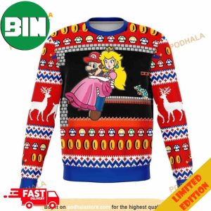 Princess Peach Super Mario Nintendo Holiday 2023 Xmas Gift Ugly Sweater For Men And Women