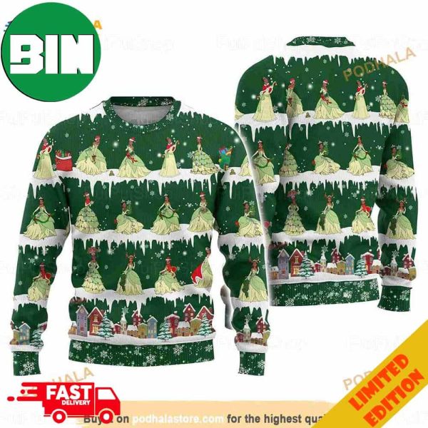 Princess Tiana Christmas 3D Funny Ugly Sweater For Men And Women