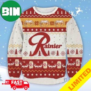 Rainer Beer Xmas Funny 2023 Holiday Custom And Personalized Idea Christmas Ugly Sweater