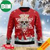 Red Christmas Patterns Sugar Skull Nurse 3D Funny Ugly Sweater
