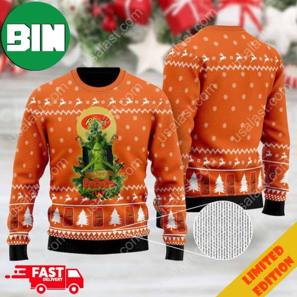 Reese’s Grinch Snowflakes Pattern 2023 Ugly Sweater For Men And Women