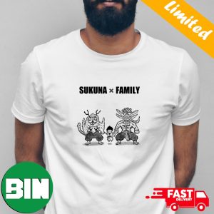 Ryomen Sukuna x Family Funny Jujutsu Kaisen Mahoraga And Ten Shadow Jutsu T-Shirt