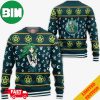Sailor Jerry Christmas Grinch Snowflakes Pattern 2023 Holiday Ugly Sweater