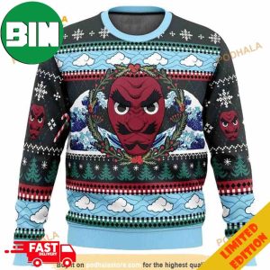 Sakonji Urokodaki Demon Slayer Kimetsu No Yaiba Anime Christmas Ugly Wool Sweater