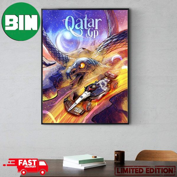 Scuderia AlphaTauri F1 The Next Race Is The Qatar GP 2023 Home Decor Poster Canvas