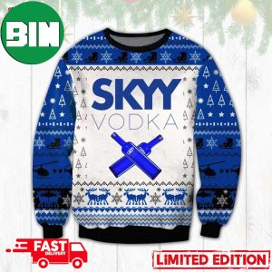 Skyy Vodka Ugly Christmas Sweater For Men And Women