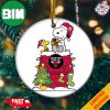 Snoopy And Woodstock Christmas Gift For Fans Chicago Bulls NBA Xmas Tree Decorations Ornament