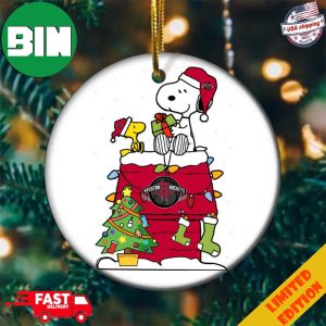 Snoopy And Woodstock Christmas Gift For Fans Houston Rockets NBA Xmas Tree Decorations Ornament