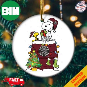 Snoopy And Woodstock Christmas Gift For Fans Toronto Raptors NBA Xmas Tree Decorations Ornament