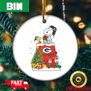 Snoopy Green Bay Packers NFL Football 2023 For Fans Christmas Tree Decorations Ornament
