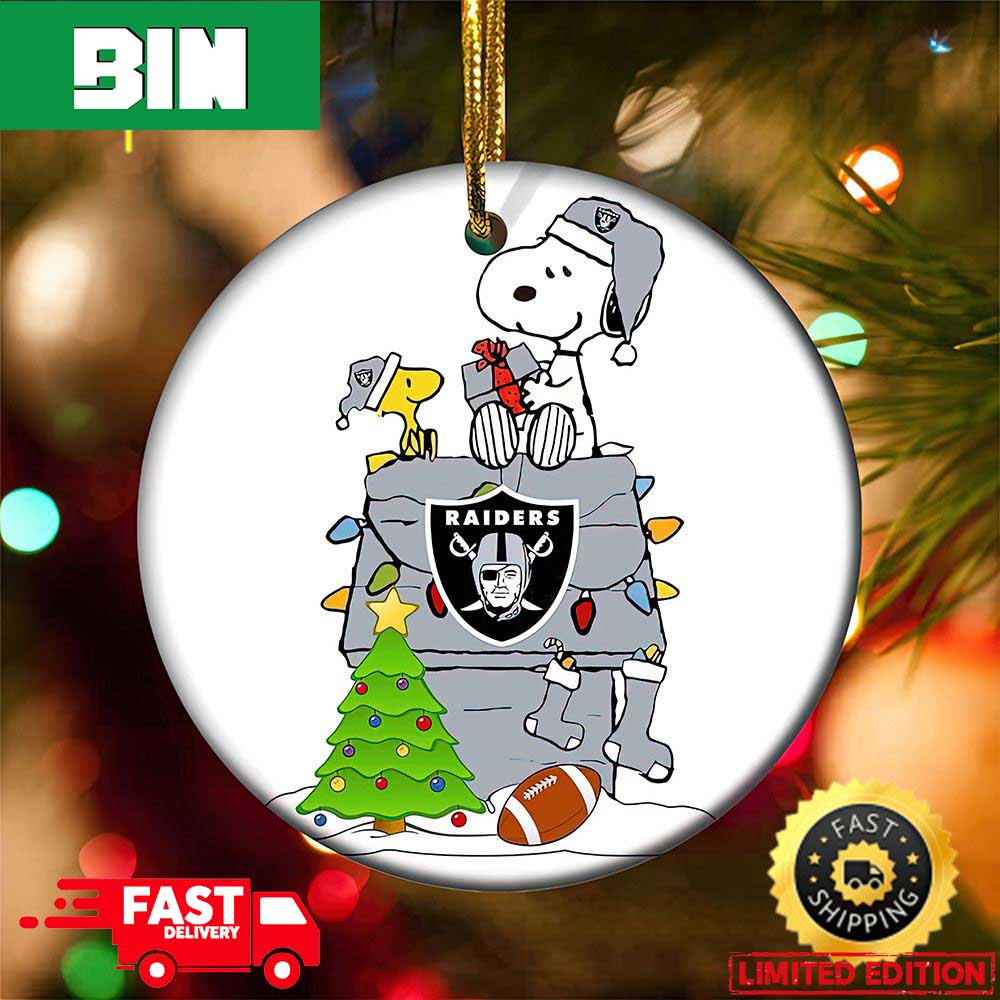 Las Vegas Raiders NFL Snoopy Ornament Personalized Christmas For Fans Gift  2023 Holidays - Binteez