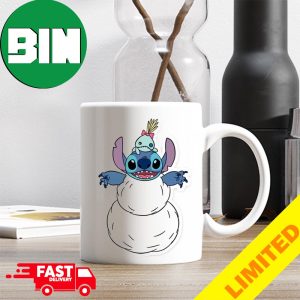Snowman Stitch And His Friends Merry Christmas 2023 Ceramic Mug