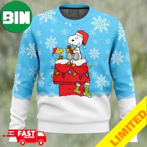 Snowy Christmas Snoopy Ugly Christmas Sweater Amime Ape For Men And Women