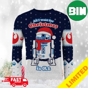 Star Wars All I Want For Christmas Is R2 Ugly Christmas Sweater For Men And Women