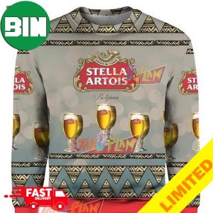 Stella Artois Beer 3D Xmas Funny 2023 Holiday Custom And Personalized Idea Christmas Ugly Sweater