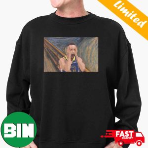 Stephen Curry Goes Crazy In Fourth Quarter Against Rockets The Scream Art Style Halloween 2023 T-Shirt