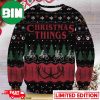 Stranger Things Hawkins Cursed Town Fan Gifts 2023 Christmas Ugly Sweater