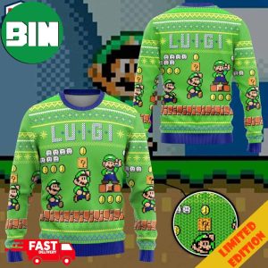 Super Mario Luigi Nintendo 2023 Holiday Gift For Fans Ugly Sweater