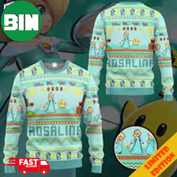 Super Mario Rosalina Holiday 2023 Xmas Ugly Sweater