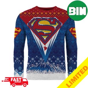 Superman Seasonal Solitude Christmas Gift 2023 DC Comics Ugly Sweater