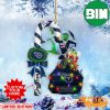 Tennessee Titans NFL Custom Name Grinch Candy Cane 2 Sides Ornament