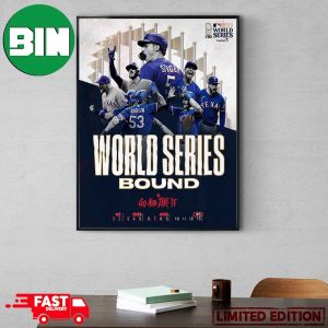 Texas Rangers Hello World Series Go And Take It 2023 MLB World Series Poster Canvas