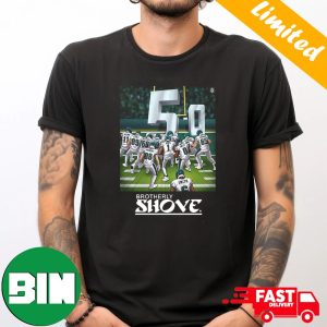 The Brotherly Shove Is Undefeated Philadelphia Eagles 5-0 T-Shirt