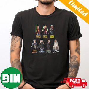 The Evolution Of Ahsoka Tano Star Wars Fan Gifts T-Shirt