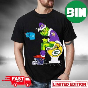 The Grinch Minnesota Vikings Shit On Other Teams Funny Christmas T-Shirt