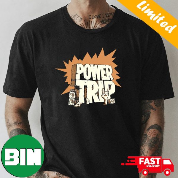 The Hand Drawn Rock Logo PowerTrip 2023 Fan Gifts T-Shirt