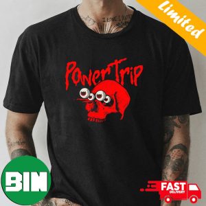 The Red Skull Black And Red PowerTrip 2023 Fan Gifts T-Shirt