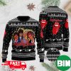 The Rolling Stones Christmas Tree Pattern 2023 Xmas Gift For Fans Ugly Sweater