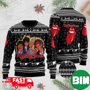 The Rolling Stones Band For Fans Christmas 2023 Xmas Ugly Sweater