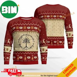 The White Tree Lord Of The Rings Ugly Christmas Sweater For Men And Women