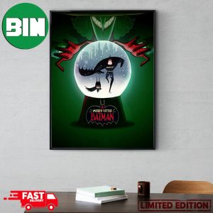 This Holiday Season Batman Alfred Pennyworth And Young Damian Wayne In Merry Little Batman Poster Canvas