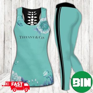 Tiffany And Co Combo Tank Top And Leggings Luxury Brand Outfit Gym For Women