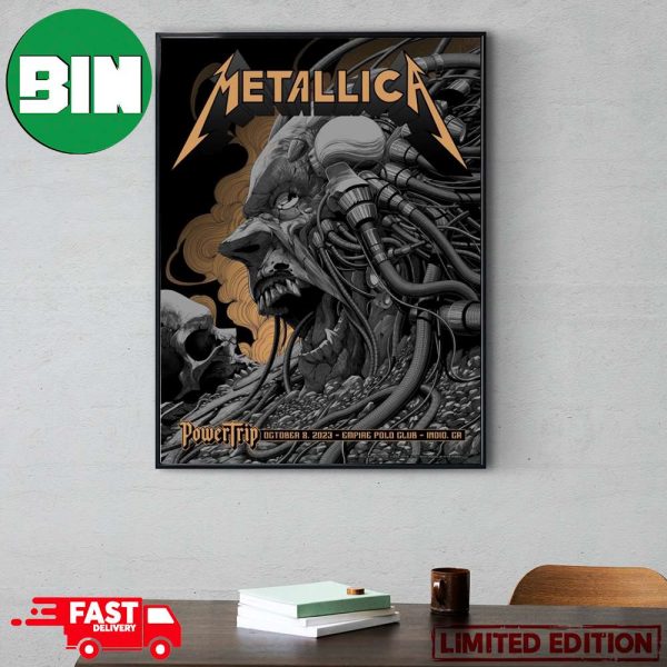 Tonight At PowerTrip Empire Polo Club First Night October 8 2023 Indio California Metallica M72 PowerTrip Met On Tour Poster Canvas