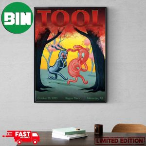 Tool Effing Tool Tonight At Rogers Place With Steel Beans Edmonton AB October 25 2023 Home Decor Poster Canvas